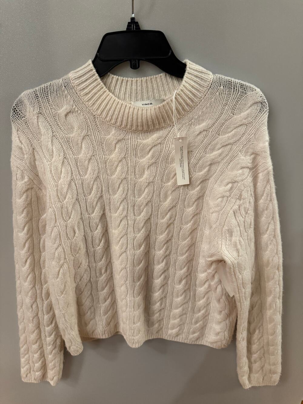 Vince Cable Knit Wool/cashmere Blend Crewneck Sweater cream size medium
